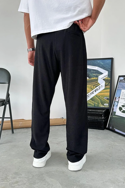 Relaxed Rib Texture Pants