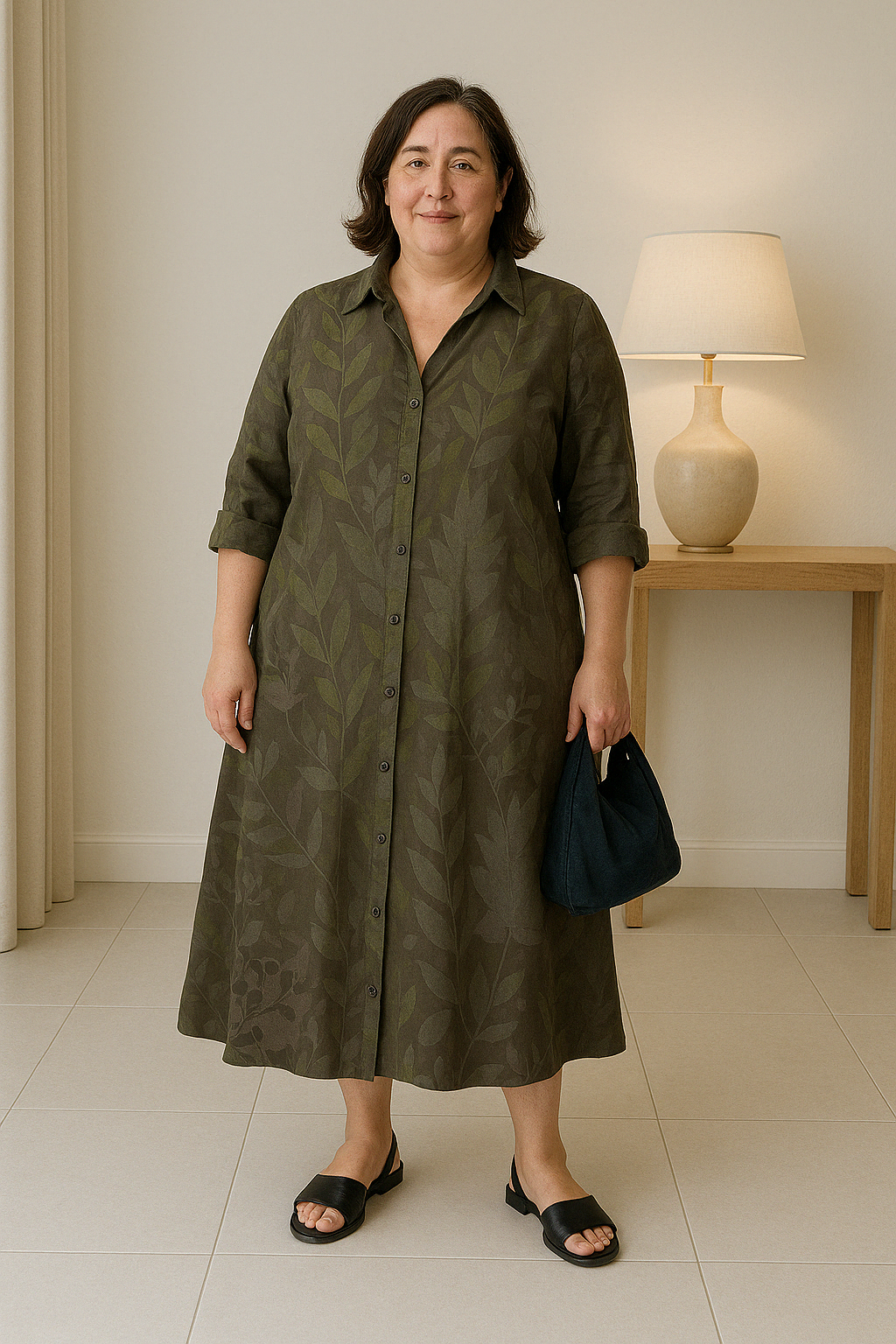 Colorful Tummy Covering Dress | TULIP