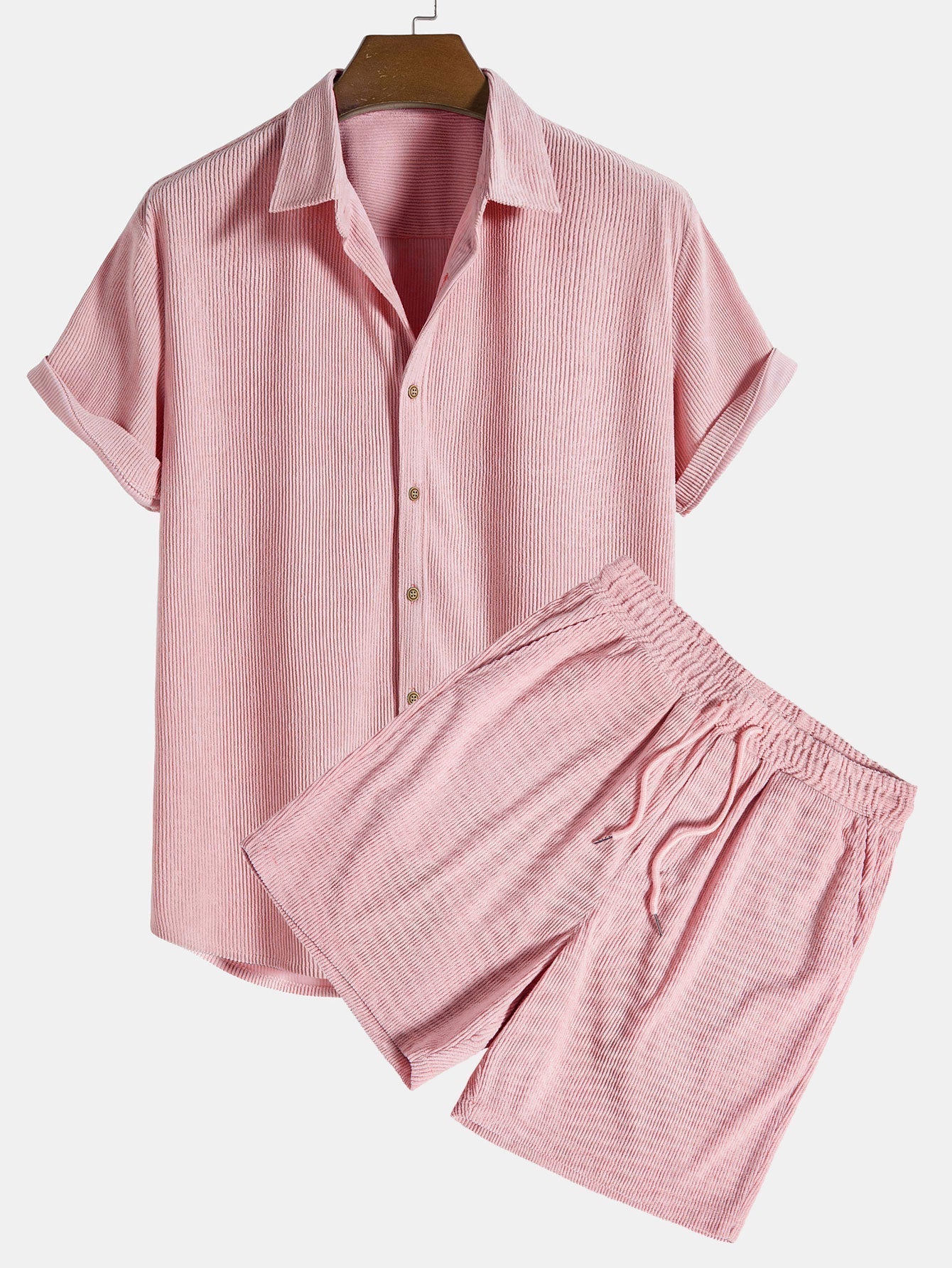Riviera Waffle Shirt & Shorts Set