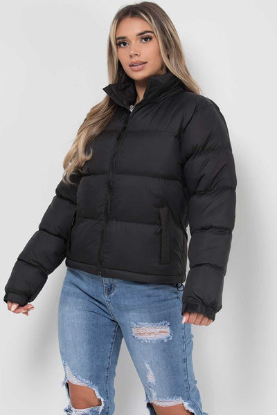 NATALIA™ | Puffer Black Winter Coat