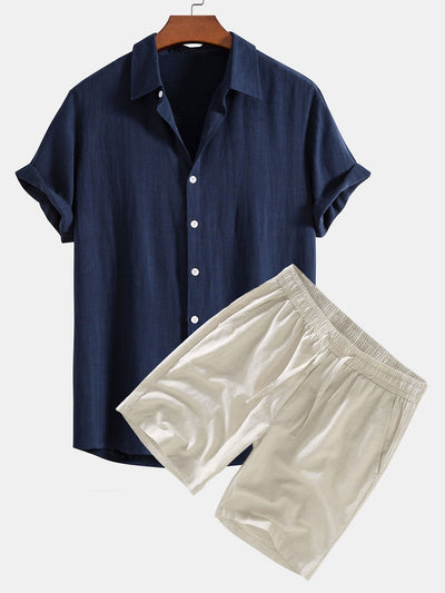 Relaxed Linen Shirt & Shorts