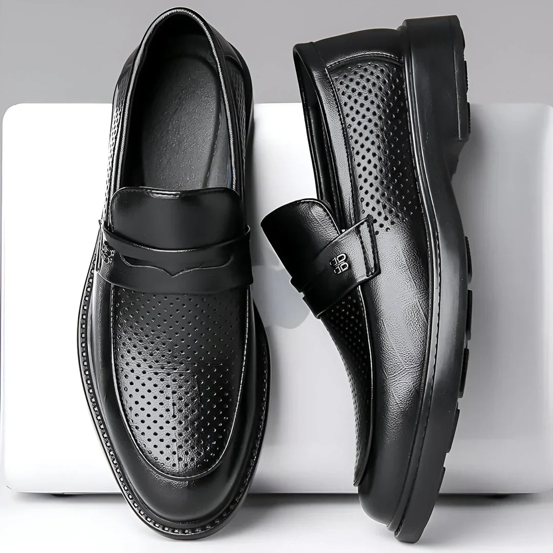 Alessio Aero‑Leather Loafers