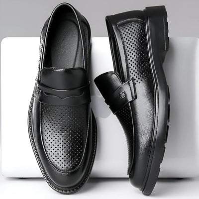 Alessio Aero‑Leather Loafers