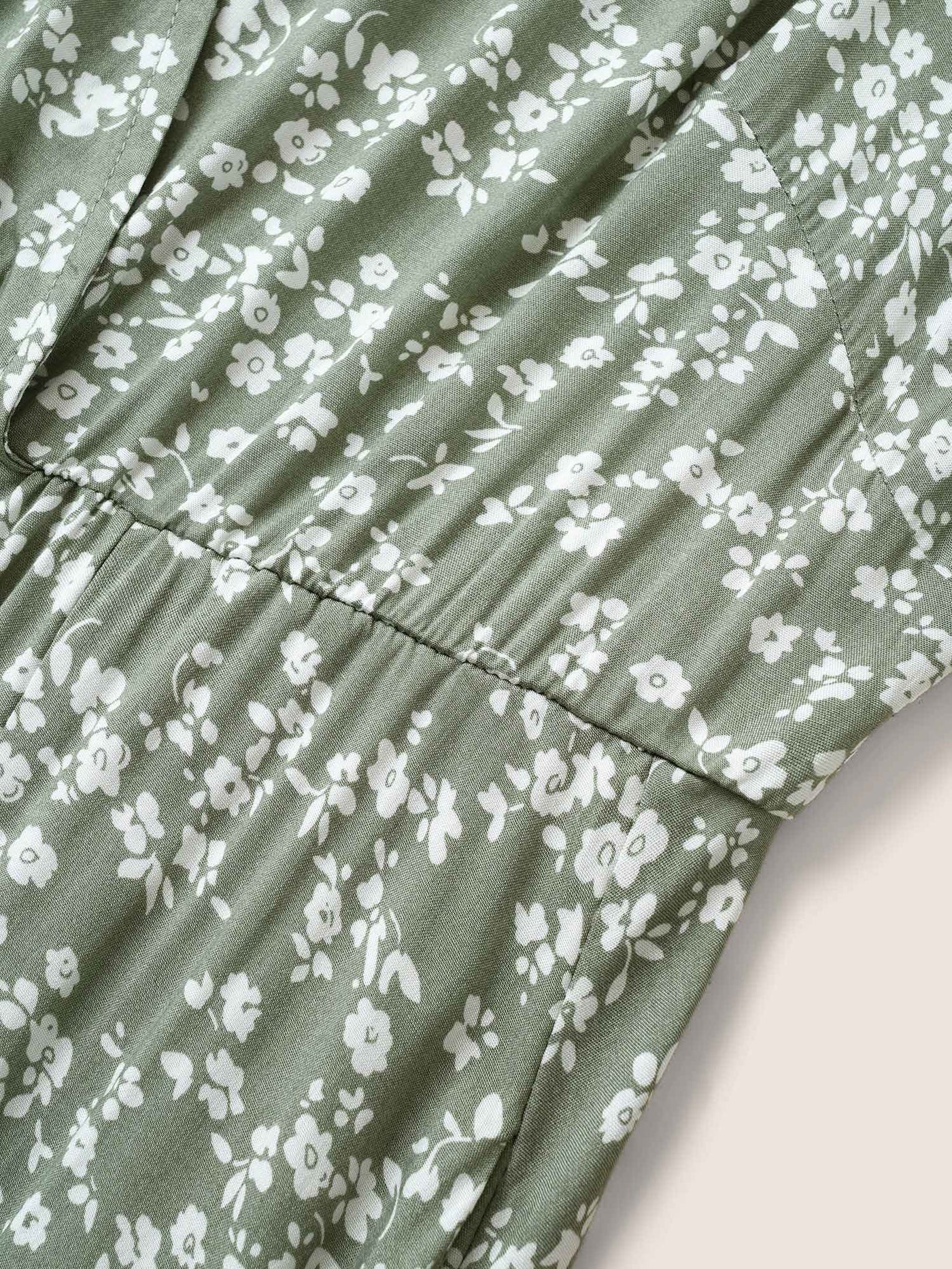 Bloom Dress - Flutter Sleeve Ditsy Floral Pocket Split Maxi Dress