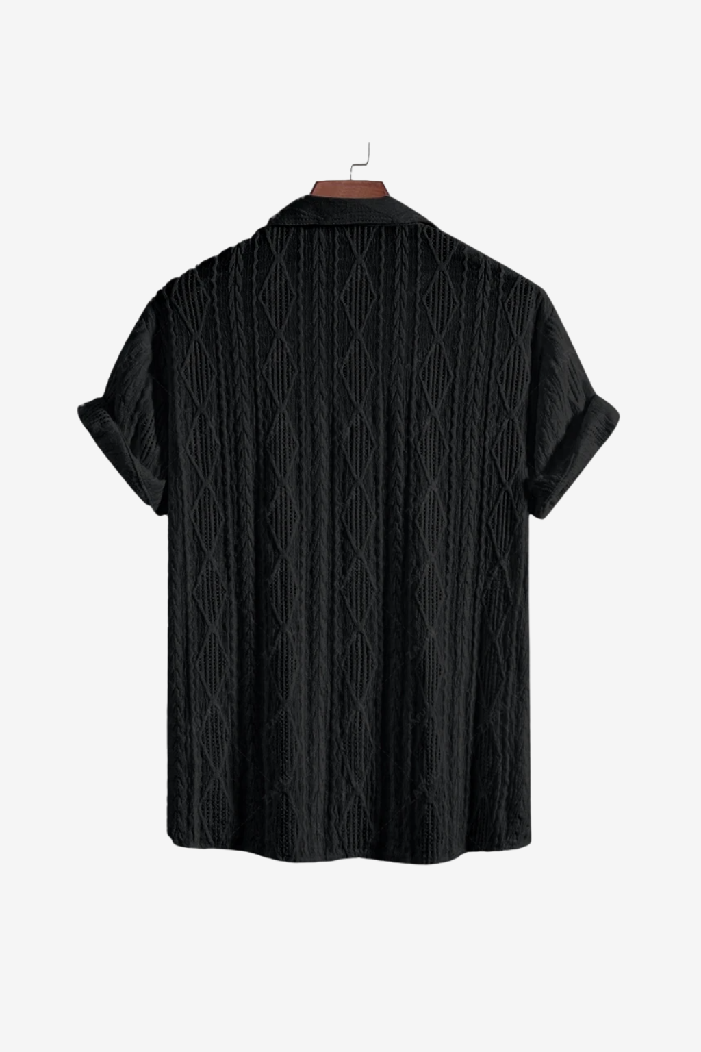 Retro Patterned Linen Shirt