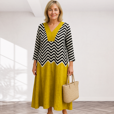 Cavell™ – Relaxed Fit Dress with Graphic Design