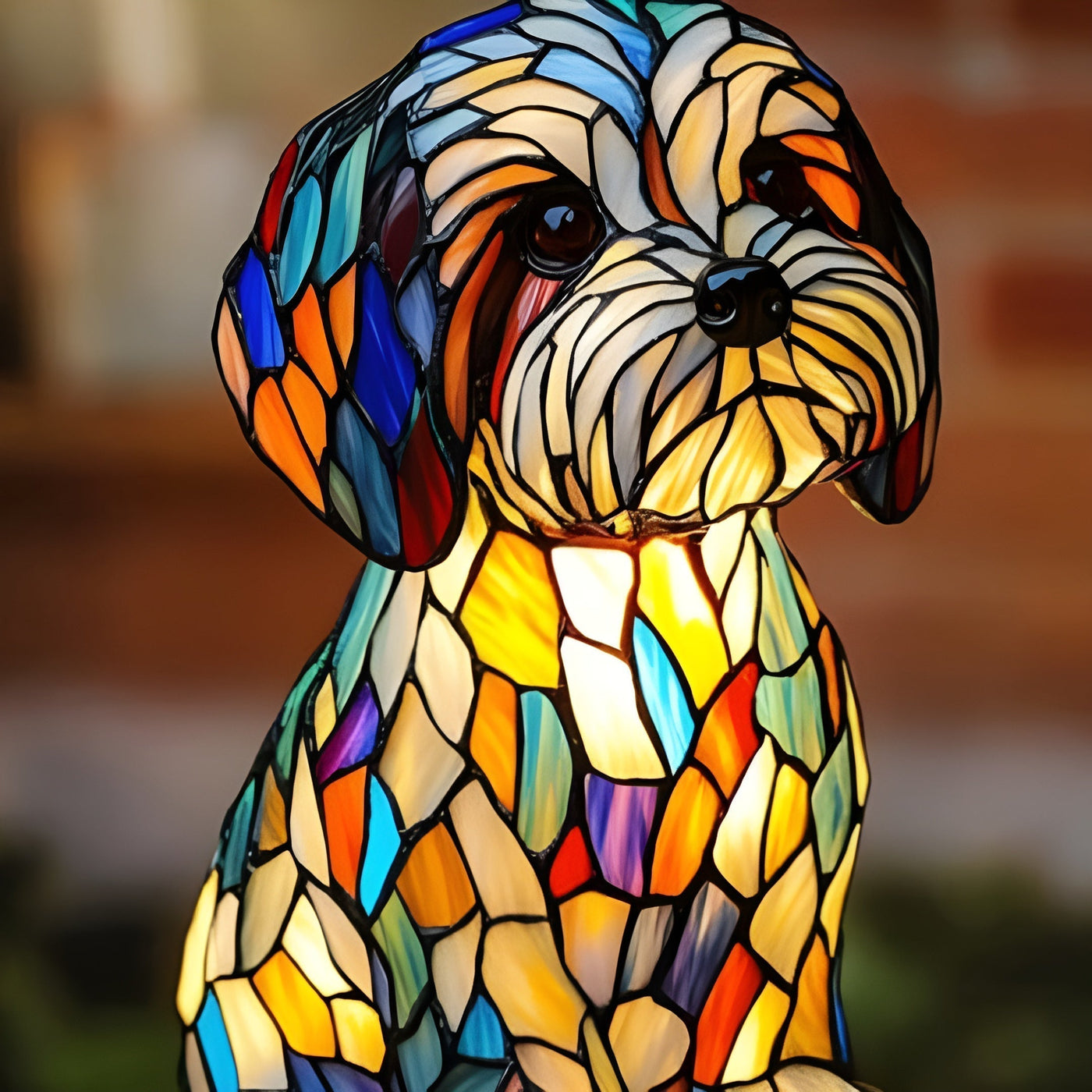 Papouille – Magical Colored Glass Lamp for Dogs