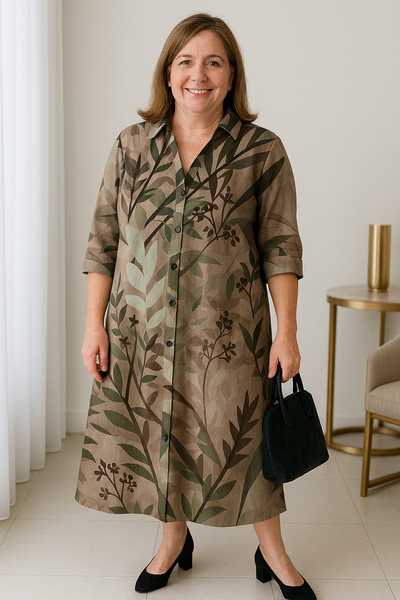 Colorful Tummy Covering Dress | TULIP