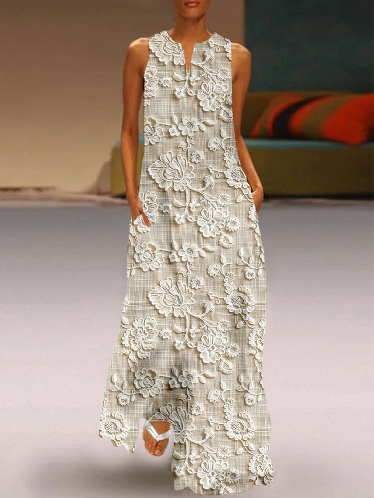 Alouette - Lace Printed Dress