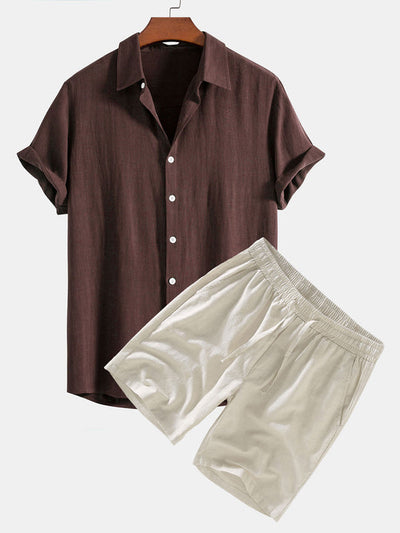 Relaxed Linen Shirt & Shorts