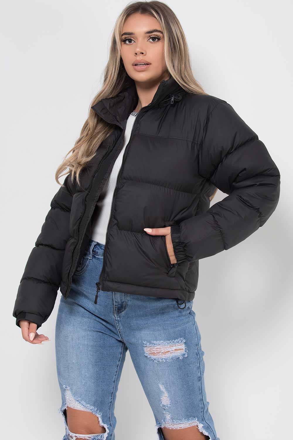 NATALIA™ | Puffer Black Winter Coat
