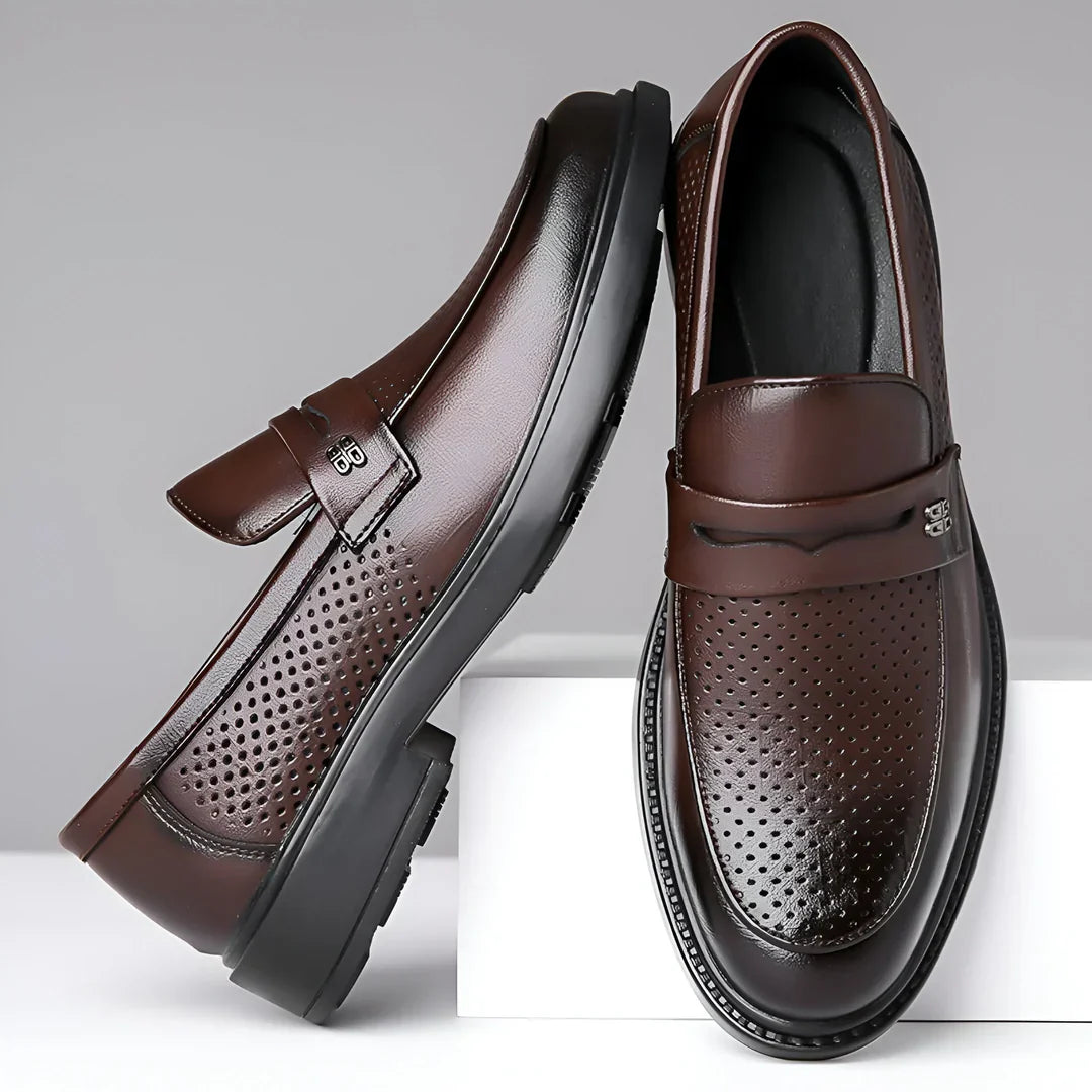 Alessio Aero‑Leather Loafers
