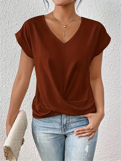 Blakely - Casual V-Neck Blouse