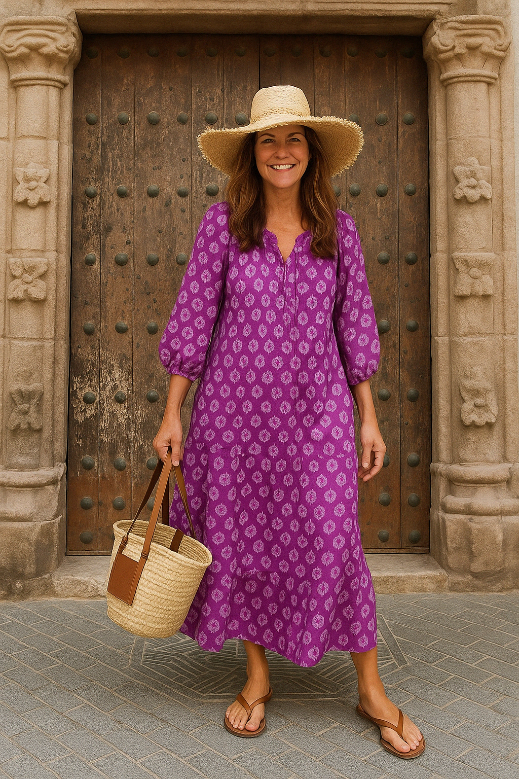 Bohemian Long Tummy Covering Dress | IRIS