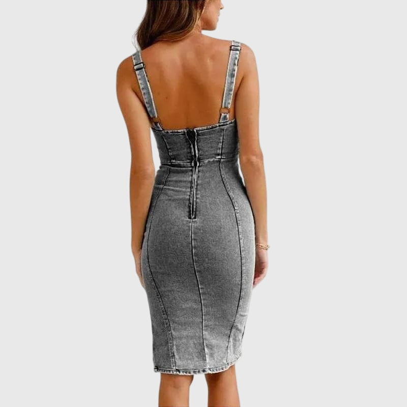 Hera - Denim camisole dress