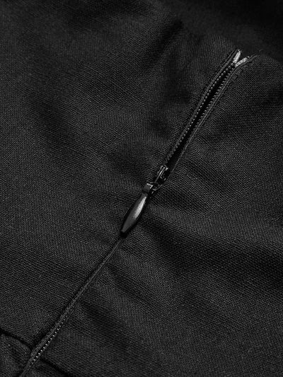 Simple and Chic Cotton & Linen Halter A Line Long Dress