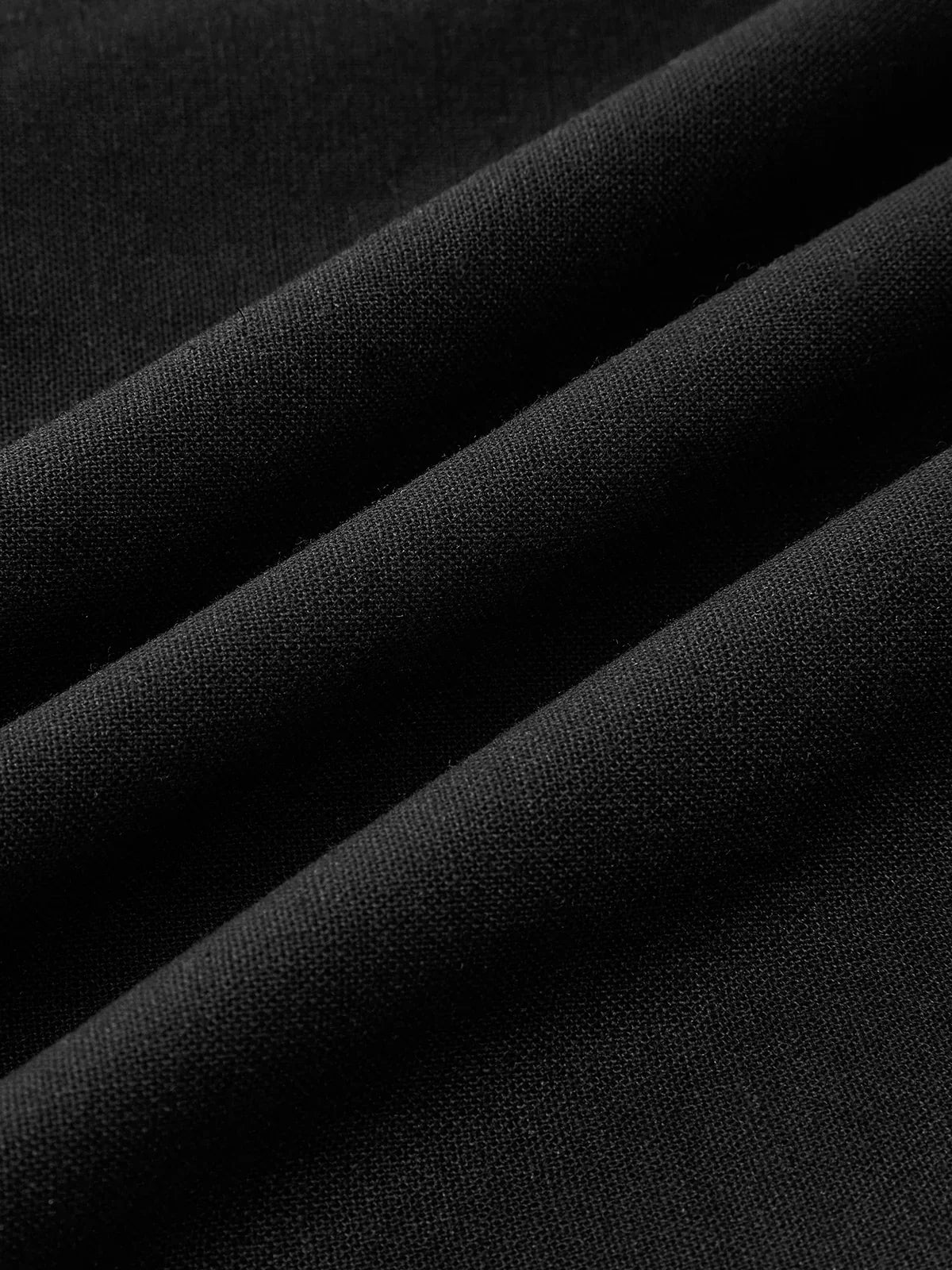 Simple and Chic Cotton & Linen Halter A Line Long Dress