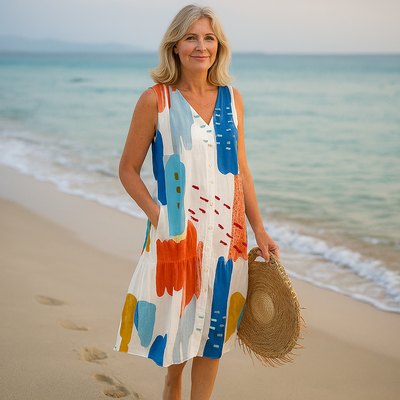 Cavell™ Floral Print Sleeveless Summer Dress