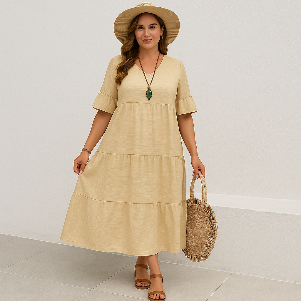 V-neck Tummy Covering Dress | VANCOUVER