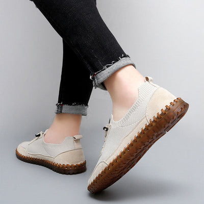 Leonardo Knit-Leather Hybrid Sneakers