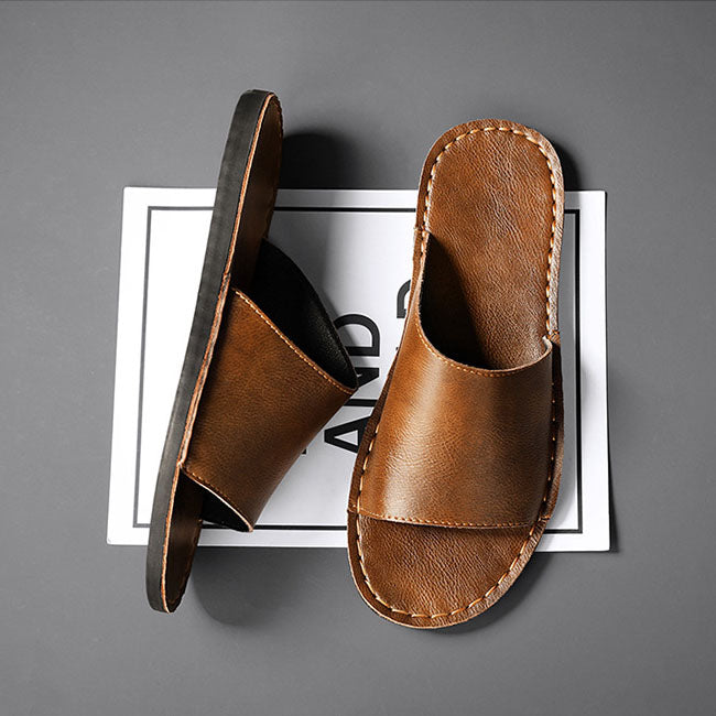 Marco Genuine Leather Slides