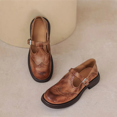 VeldaClássique – Elegant Leather Mary Janes