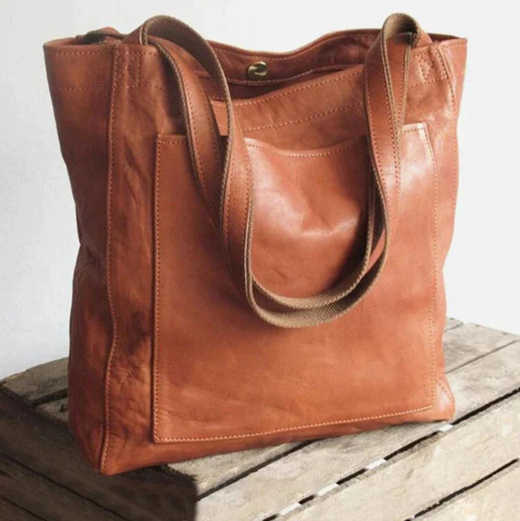LEATHER SHOULDER BAG "LAILA"