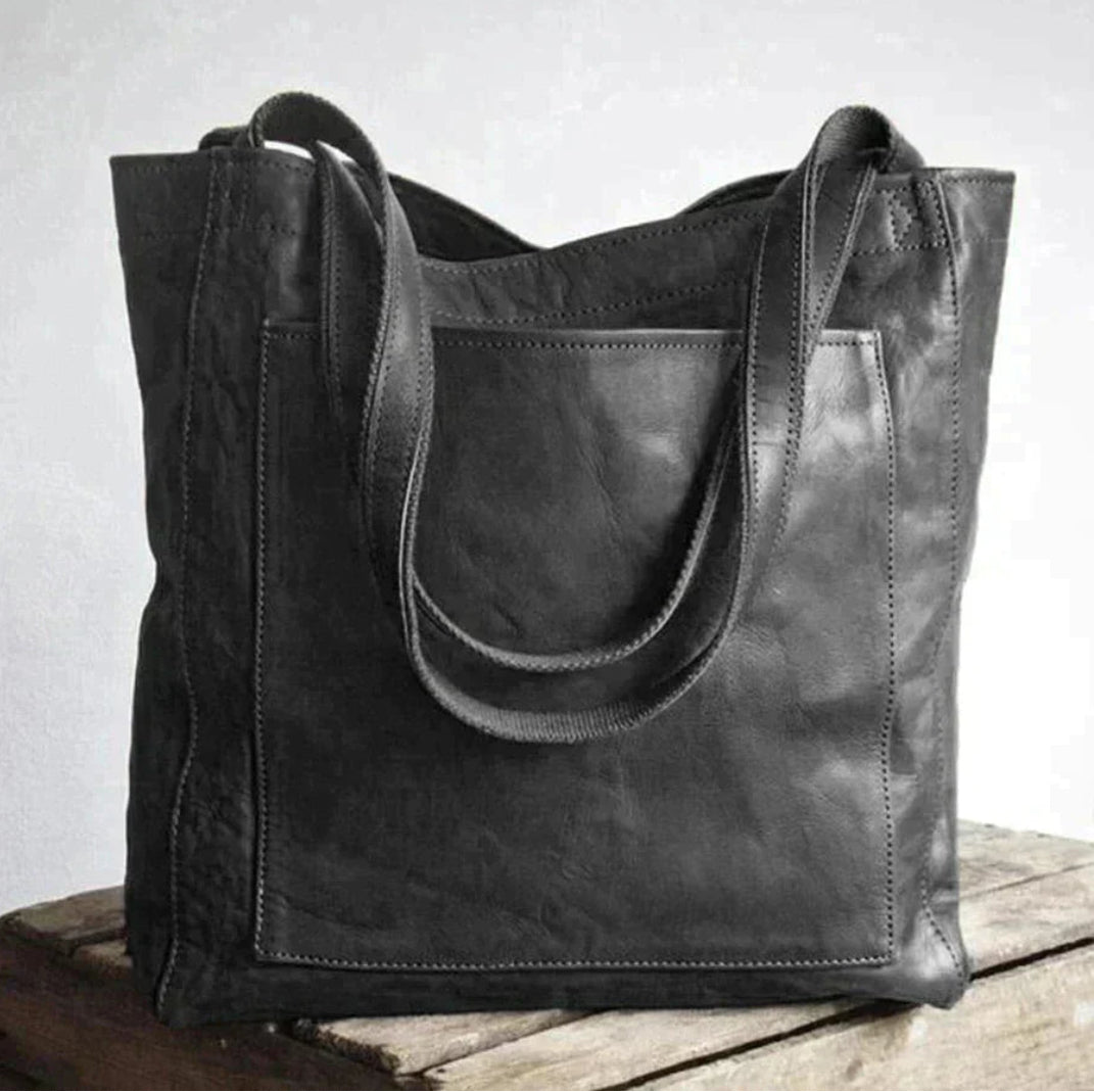 LEATHER SHOULDER BAG "LAILA"
