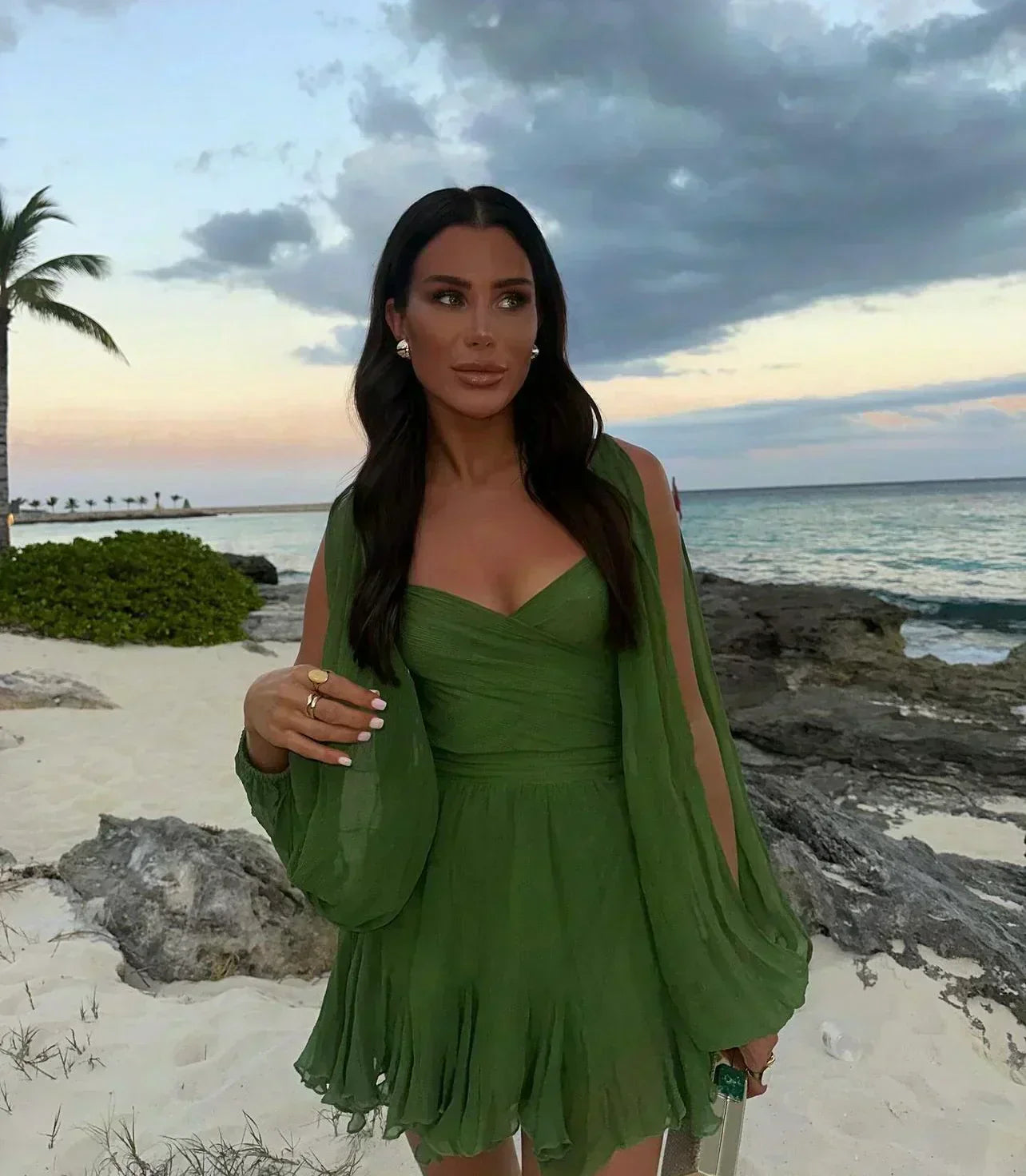 Athena - Mini Dress with Elegant Sleeves