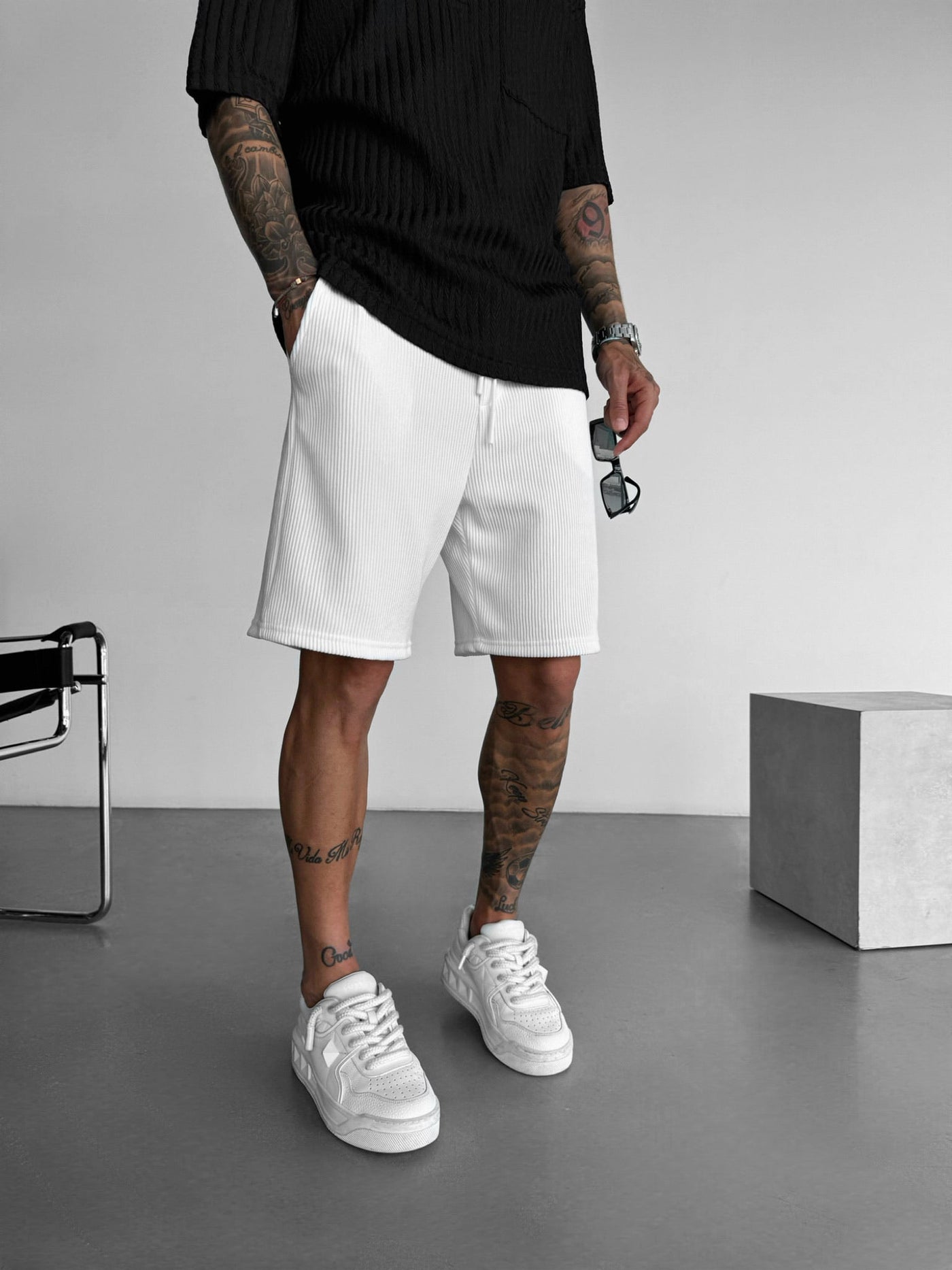 Loose Fit Cord Shorts