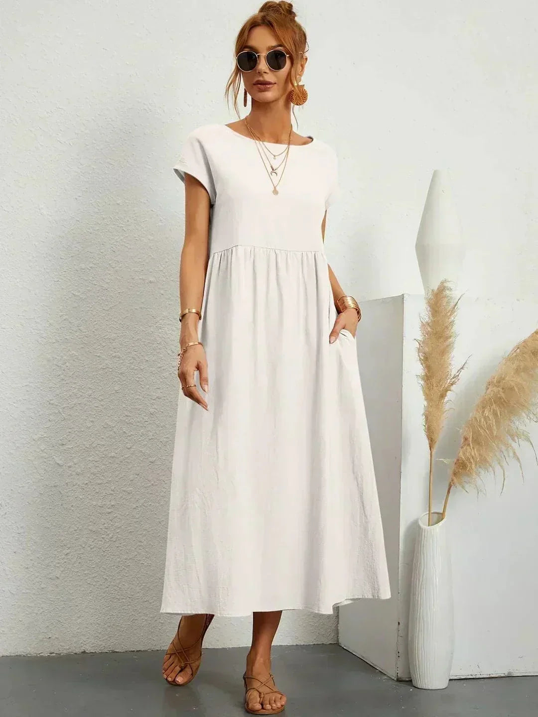 Eliana Summer Dress with Pockets