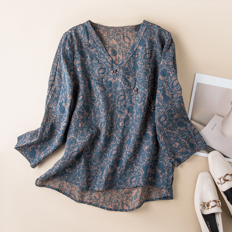 Daisy - Vintage Floral Blouse