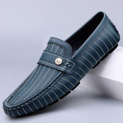 Silvano Stripe Leather Drivers