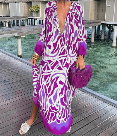 Swirl Tummy Covering Dress | POPPY