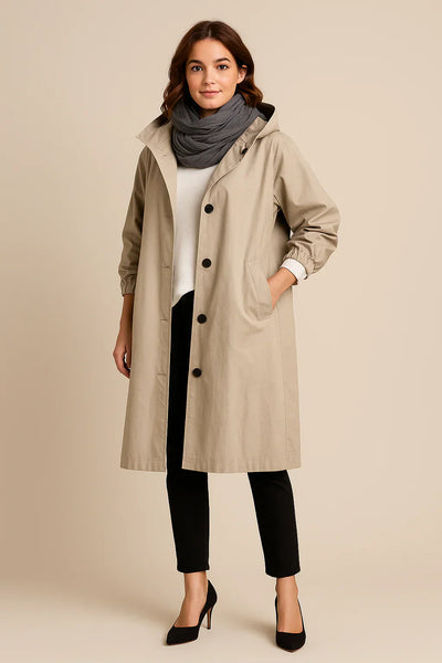 RUBY™ | Trench Coat with Hood
