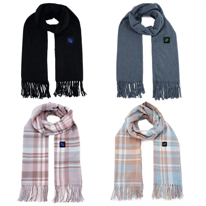 Winter USB Heated Scarf – Cozy Neck & Shoulder Warmer