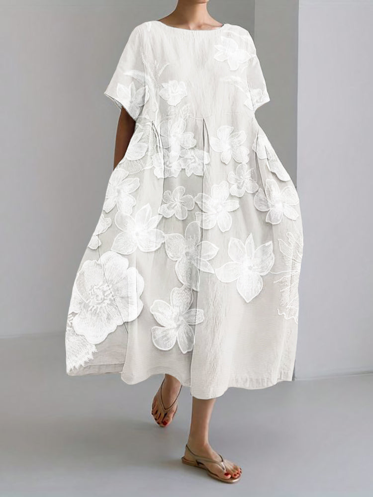 Cirelle - Elegant Floral Print Dress