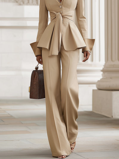 Khaki Waist Suit Set