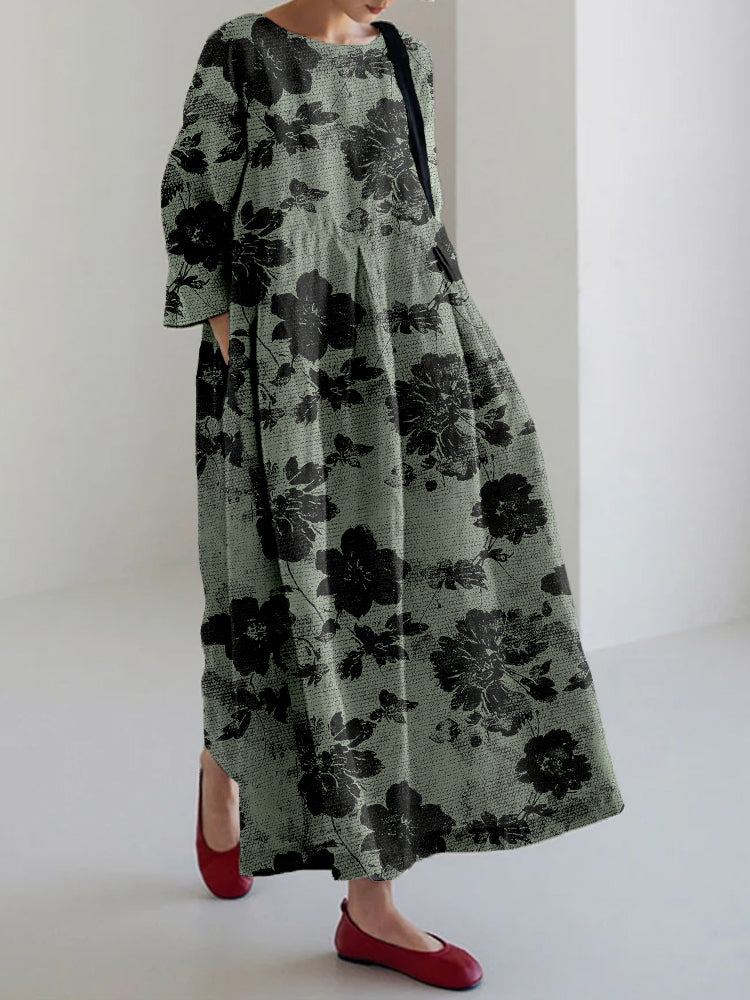 Nerisse - Botanical Print Dress