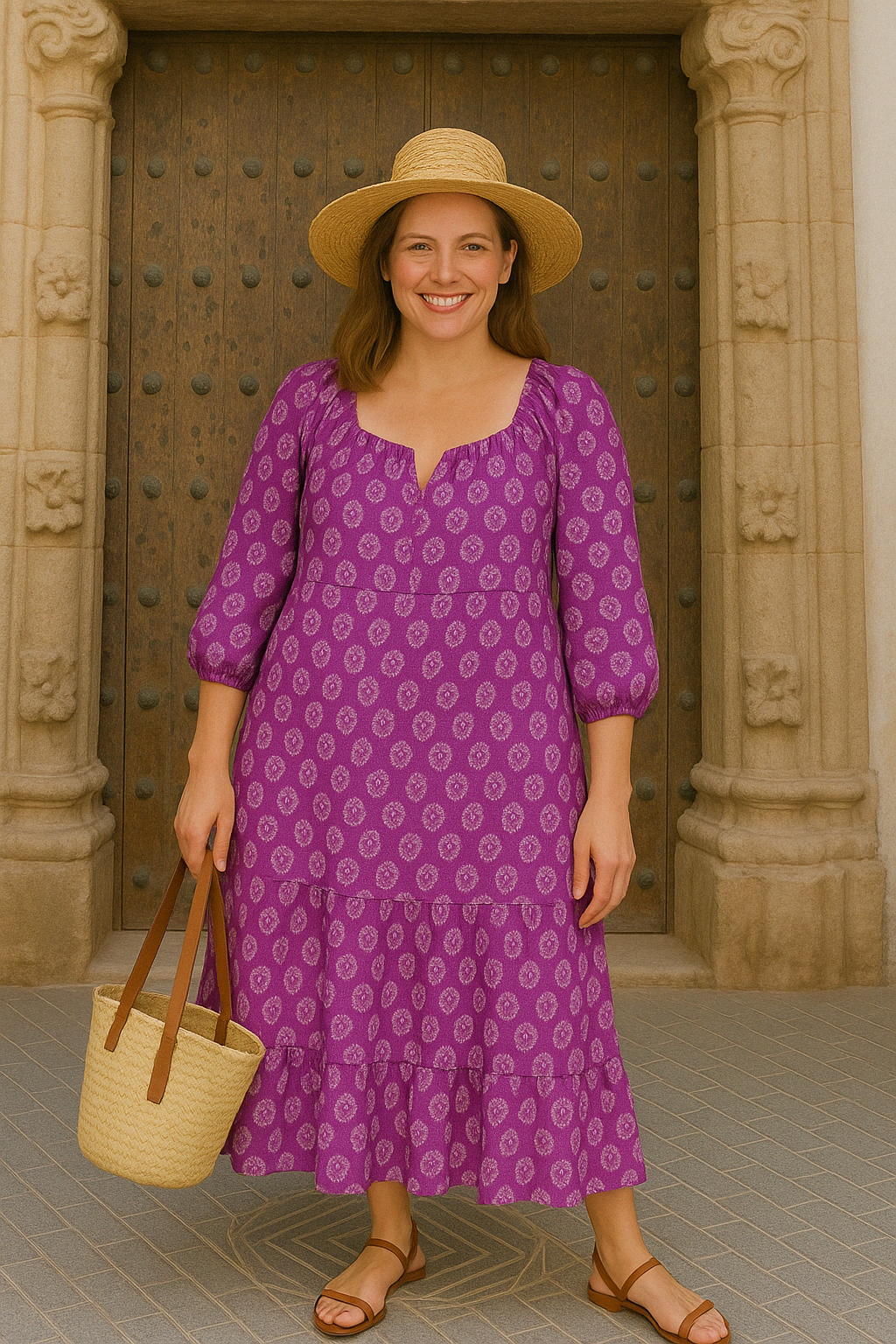 Bohemian Long Tummy Covering Dress | IRIS