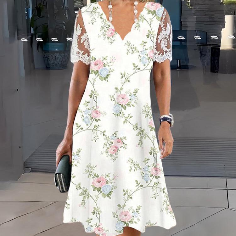 ROUPINA - STYLISH A-LINE TUMMY COVERING DRESS