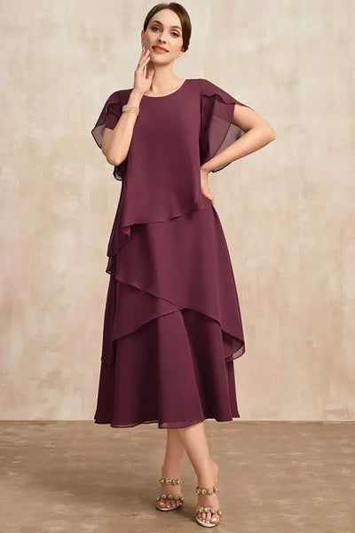 Beau – Layered Midi Occasion Dress