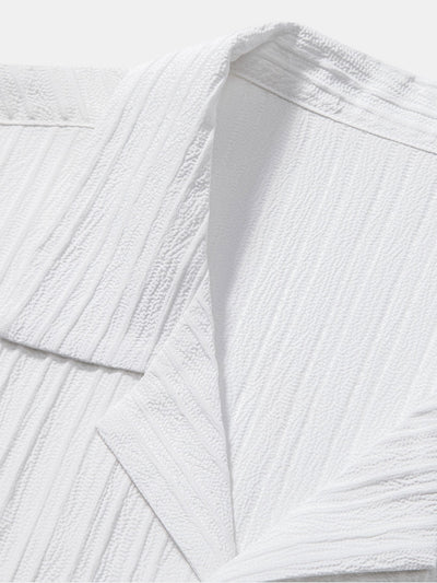 Pleated Shirt & Relaxed Drawstring Trouser Set