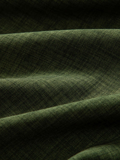 Short Sleeve Stand Collar Shirt & Straight Leg Linen Pants